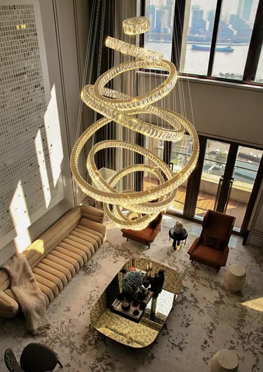 Light Luxury Crystal Ring Chandelier